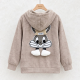 Mikina s kapucí Bunny , béžová