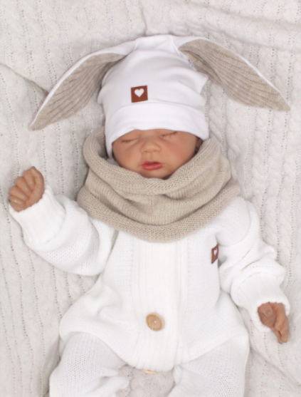 Čepice RABBIT s nákrčníkem - BÉŽOVÁ