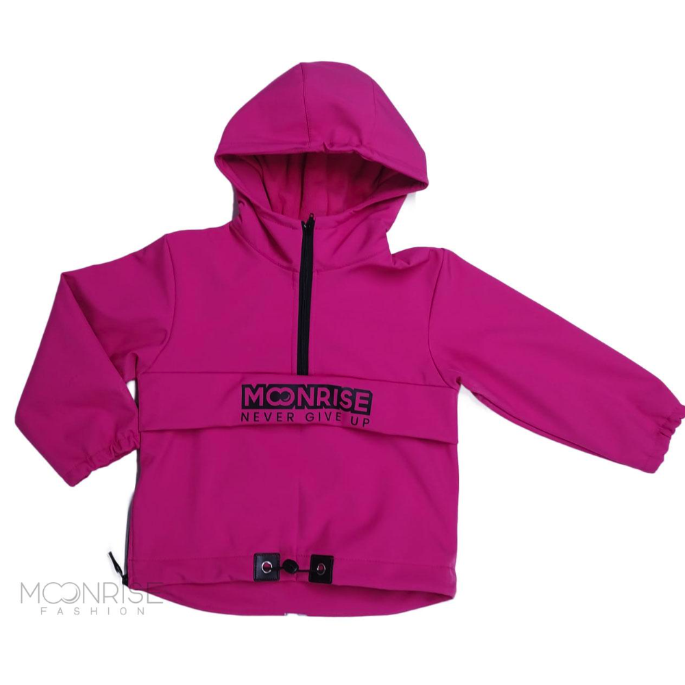 Dětská softshell bunda - anorak fuchsia