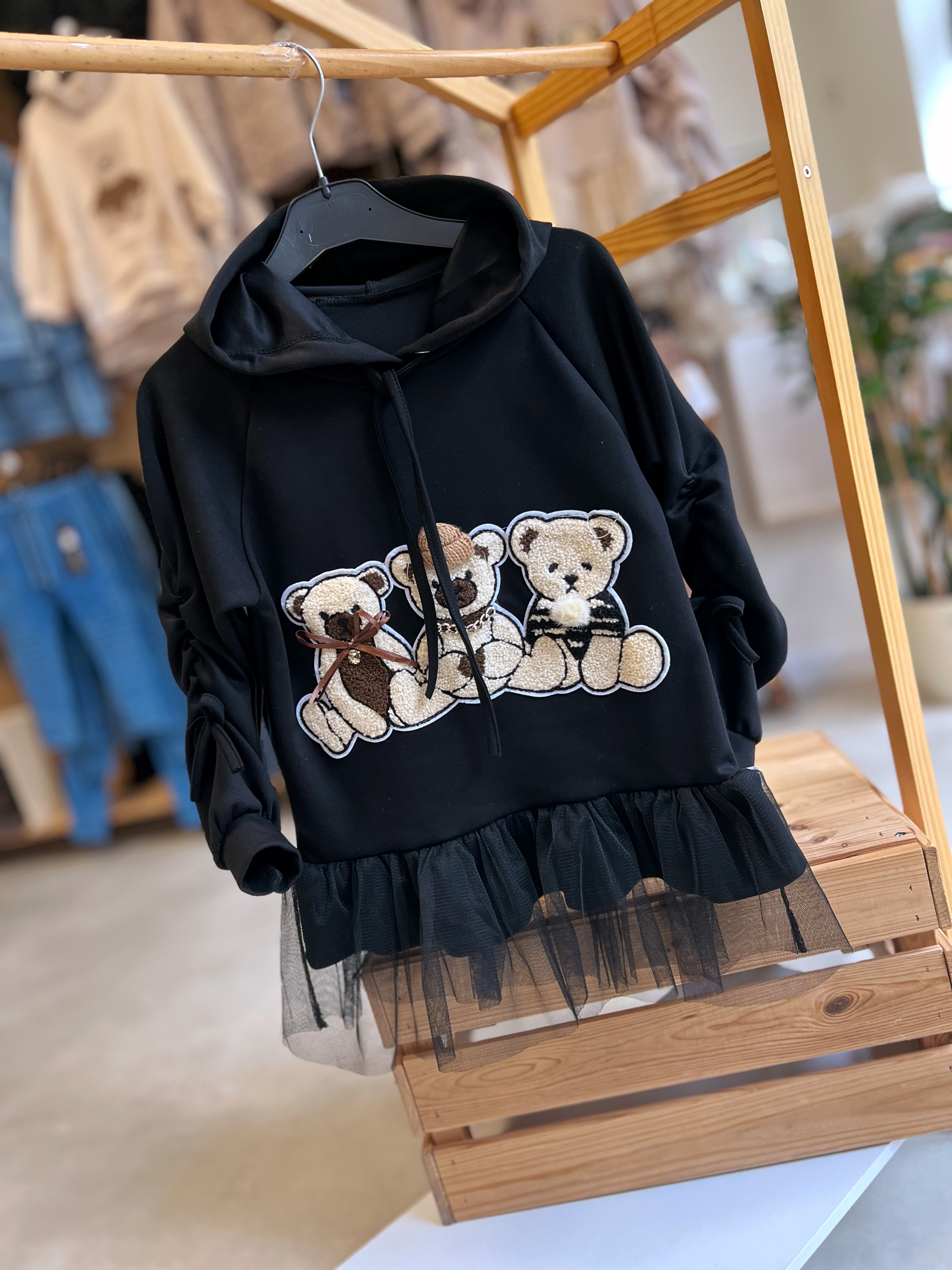 Mikinošaty s kapucí , Bear black
