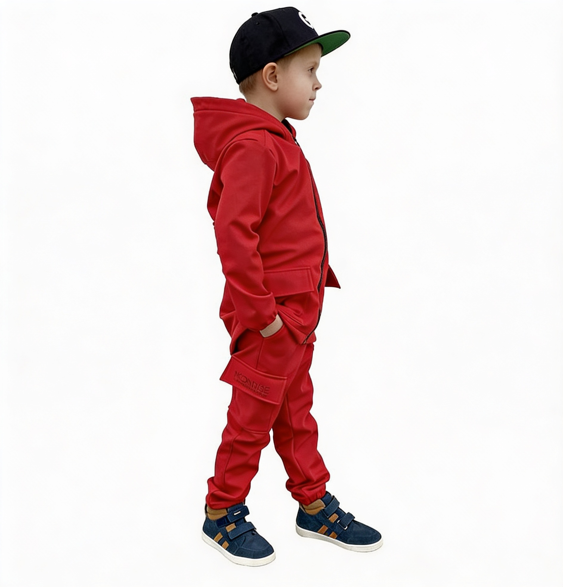 Dětská softshell bunda - look up at the stars red