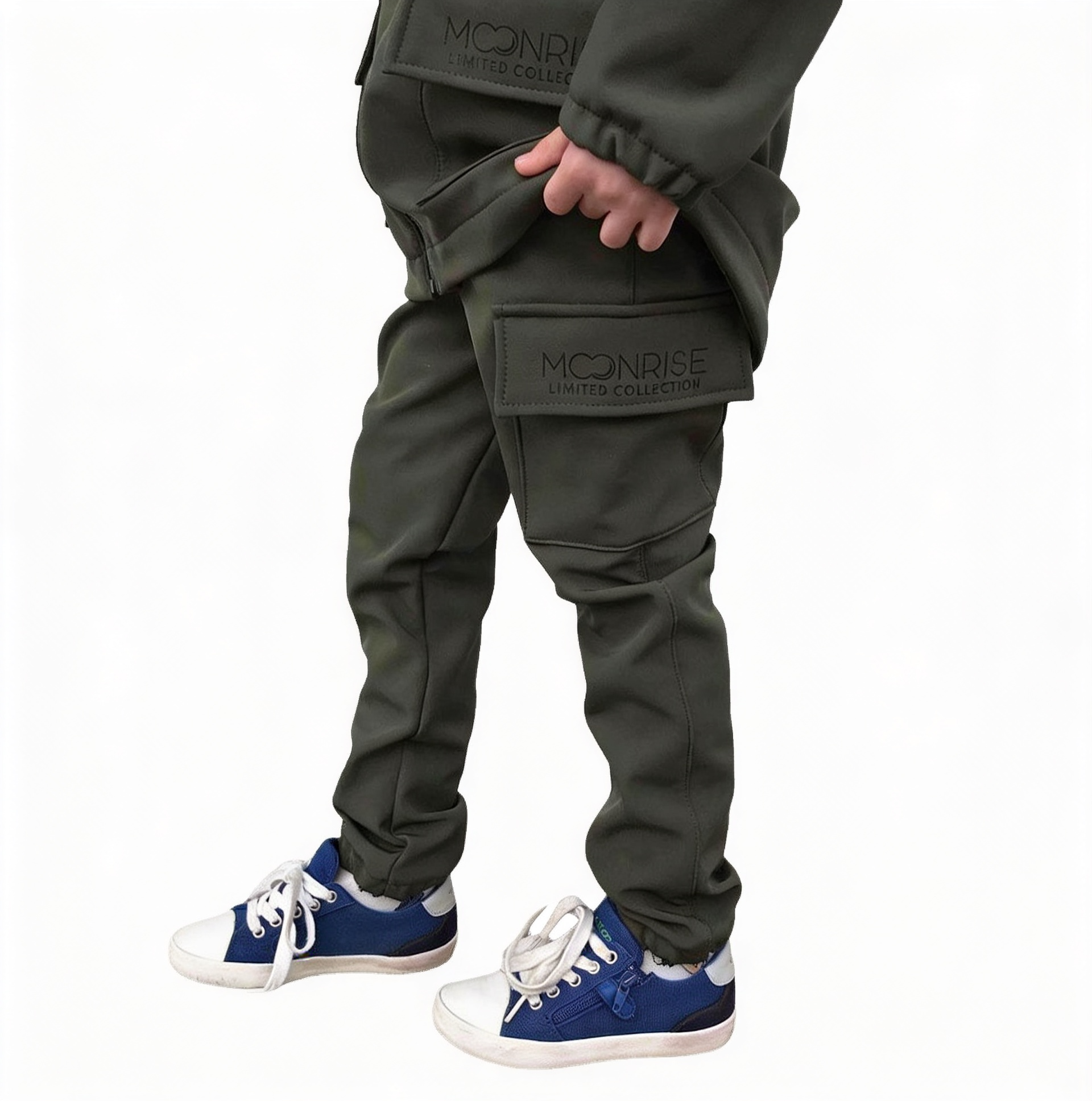 Dětská softshell bunda - look up at the stars khaki