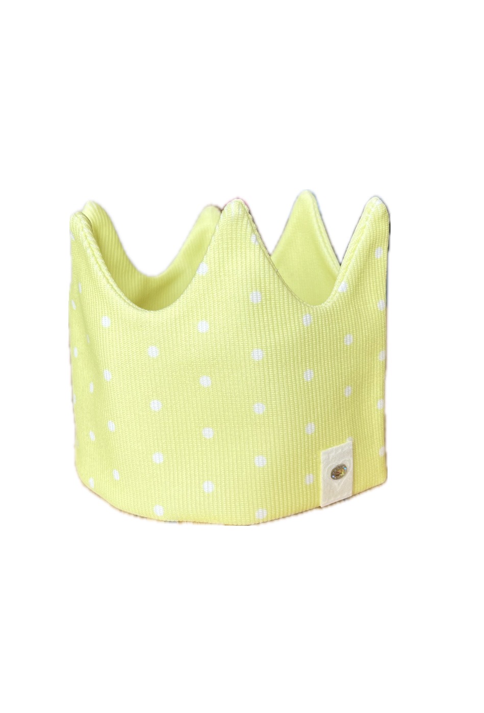 Čelenka korunka , puntík tmavě žlutá