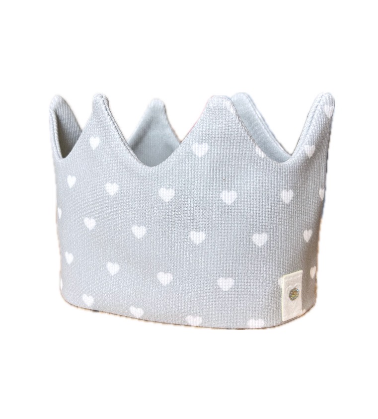 Čelenka korunka , srdíčko šedá