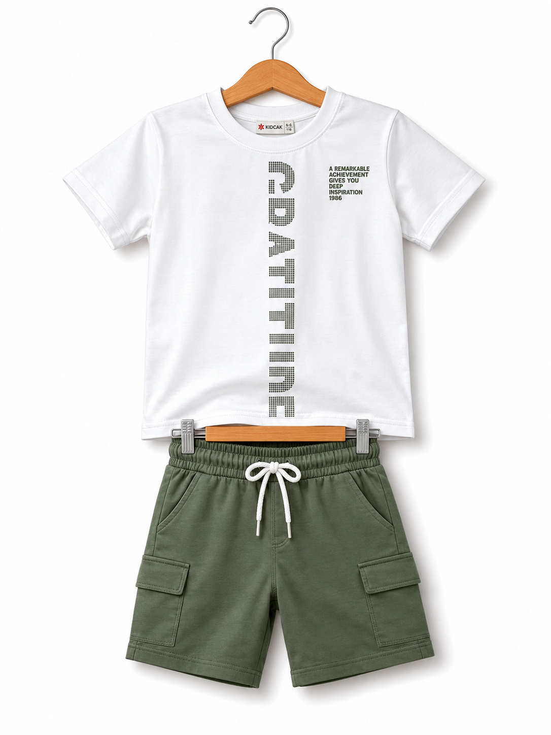 Chlapecký set Minimalist , khaki