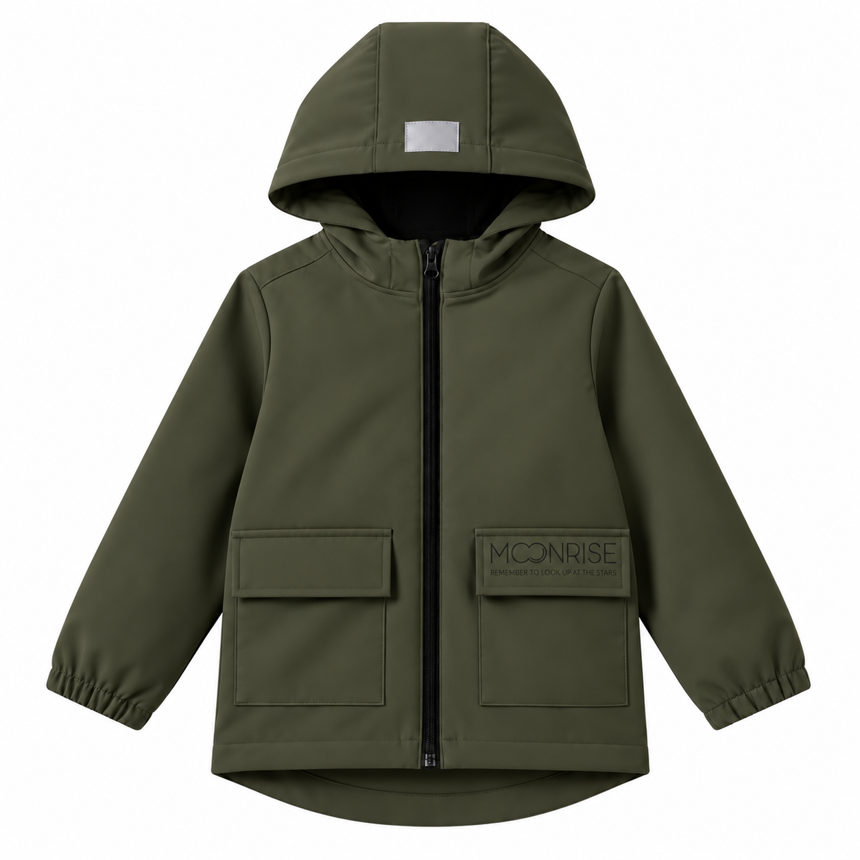 Detská softshell bunda - look up at the stars khaki