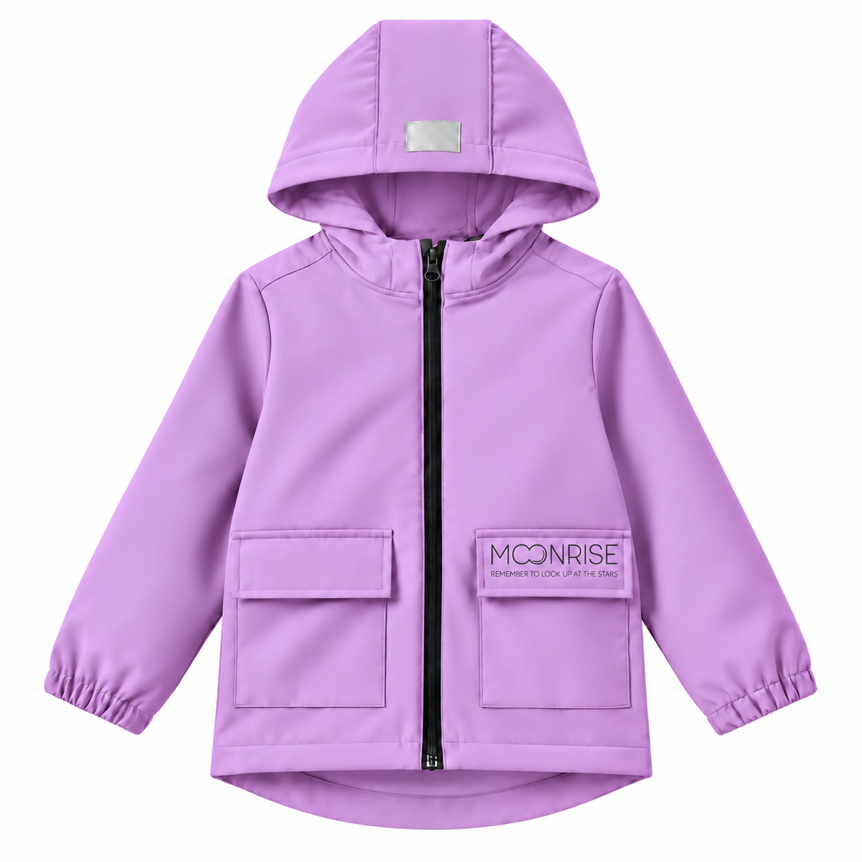 Dětská softshell bunda - look up at the stars lila