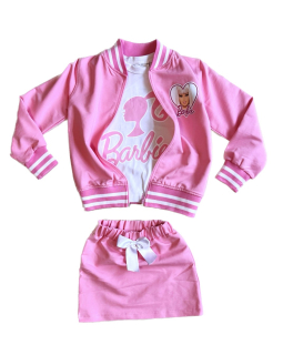 Set Barbie se sukní, light pink